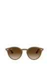 Ray Ban Rb2180 Round-frame Sunglasses In Turtledove