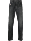Diesel Straight 2080 D-reel Joggjeans In 黑色