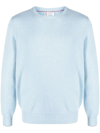 Brunello Cucinelli Fine-knit Cashmere Jumper In Blue