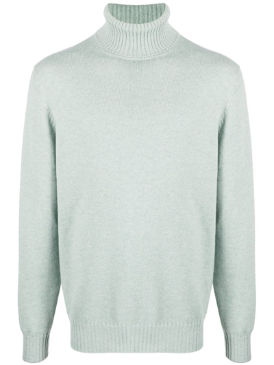 Brunello Cucinelli Cashmere Roll-neck Jumper In Green