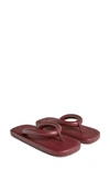 Camperlab Hasta La Vista Flip Flop In Burgundy
