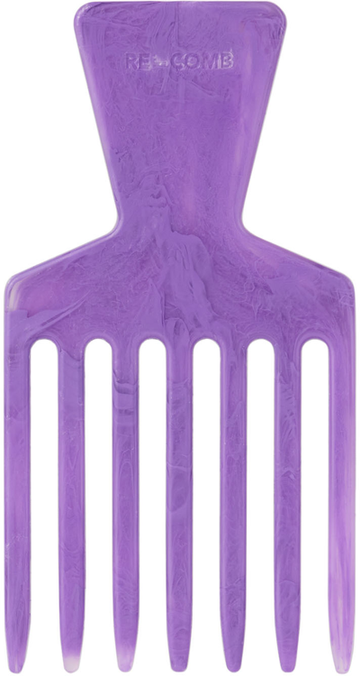 Recomb Purple Fish Recycled Pik Comb In Fish Lilac