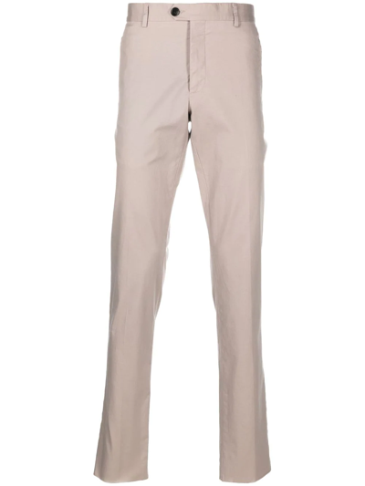 Billionaire Embroidered Logo Chino Trousers In Grau