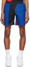Bethany Williams Black Recycled Polyester Shorts In Blue