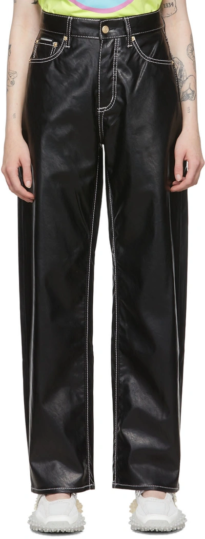 Eytys Black Benz Vegan Leather Jeans