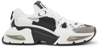 Dolce & Gabbana Airmaster Panelled Low-top Sneakers In 89697 White/black