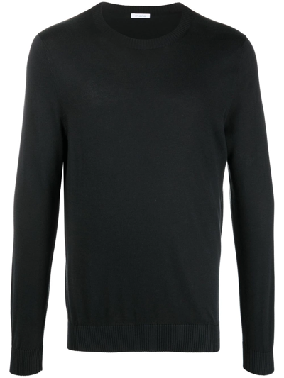 Malo Cashmere-silk Blend Pullover In Black