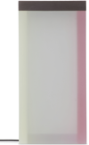 Forever Studio Ssense Exclusive Pink & Green Flat Lamp, North America In Ssense Exclusive