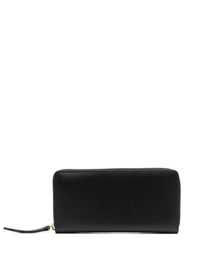 Maison Margiela Four-stitch Leather Wallet In Black