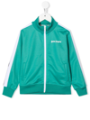 Palm Angels Logo-print Zipped Track Jacket In Blau