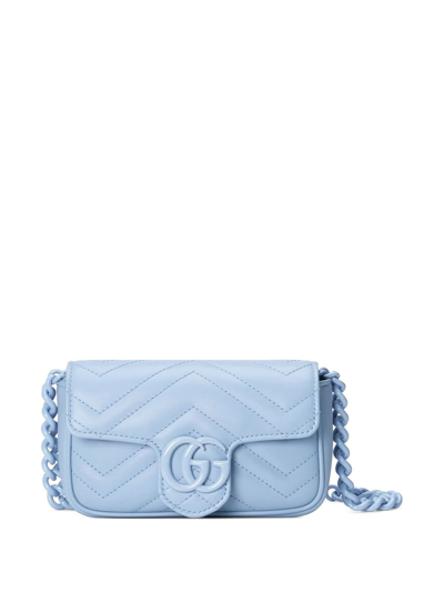 Gucci Gg Marmont Belt Bag In Blau
