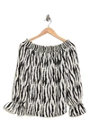 Patrizia Luca Off-the-shoulder Top In White/ Black