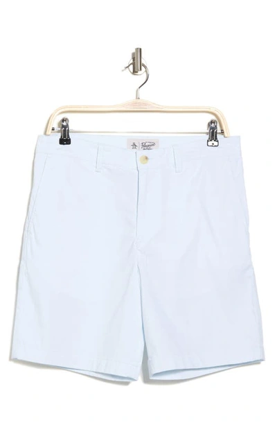 Original Penguin Slim Feeder Stripe Shorts In Omphalodes