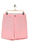 Original Penguin Slim Feeder Stripe Shorts In Spicy Orange