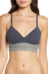 Natori Bliss Perfection Bralette In Ash/ Anchor