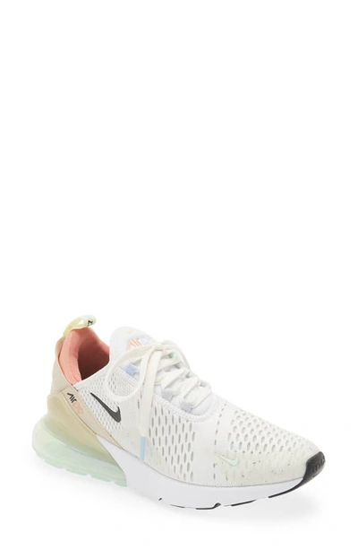 Nike Air Max 270 Sneaker In White/ Black/ Sand/ Platinum