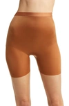 Skims Barely There Shapewear Low Back Shorts In Bronze