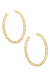 Kendra Scott Large Openwork Tubular Hoop Earrings, 2.5" In Gold