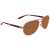 Oakley Feedback Brown Gradient Polarized Aviator Ladies Sunglasses Oo4079 407914 59 In Brown / Gold / Rose / Rose Gold