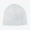 GUCCI BLUE & IVORY WOOL GG BABY HAT