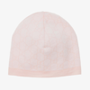 Gucci Girls Pink & Ivory Wool Gg Baby Hat In Pink