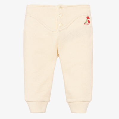 Gucci Babies' Girls Ivory Cotton Joggers