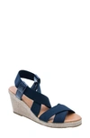 ANDRE ASSOUS WEDGED STRAPPY SANDAL