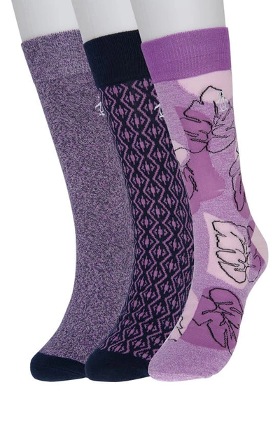 Original Penguin Magnolia Crew Socks In Rose Violet