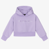 GIVENCHY GIRLS LILAC PURPLE HOODIE