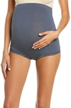 Natori Bliss High Waist Maternity Briefs In Ash Navy