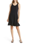 Tommy Bahama Marina Ruffle Hem Tank Dress In Black