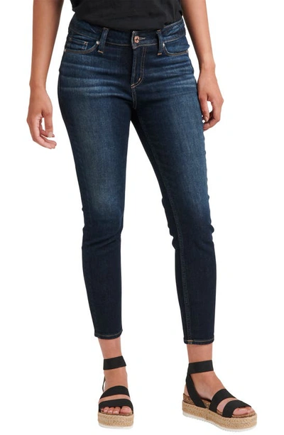 Silver Jeans Co. Elyse Crop Skinny Jeans In Indigo