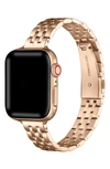 The Posh Tech Tess Stainless Steel Apple Watch® Watchband In Rose Gold