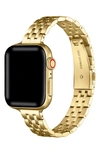 The Posh Tech Tess Stainless Steel Apple Watch® Watchband In Gold