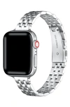 The Posh Tech Tess Stainless Steel Apple Watch® Watchband In Silver