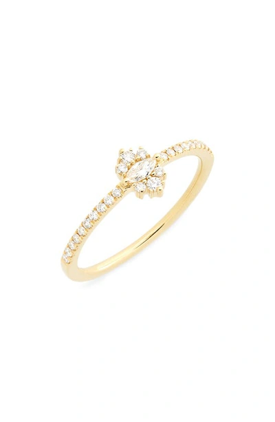 Bony Levy Getty Crown Cluster Diamond Ring In 18k Yellow Gold