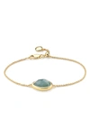 Monica Vinader Siren Teardrop Bracelet In Yellow Gold
