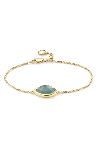 Monica Vinader Siren Teardrop Bracelet In Yellow Gold