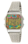 Timex T-80 X Coca-cola Unity Collection Bracelet Watch, 34mm In Silver/ Multi/ Silver