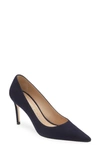 Stuart Weitzman Stuart Pointed Toe Pump In Nice Blue