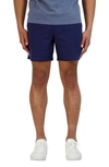 GOODLIFE ESSENTIAL SLIM FIT LINEN & COTTON SHORTS