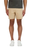 Goodlife Essential Slim Fit Linen & Cotton Shorts In Incense