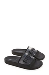 Superga 1908 Clear Identity Slide Sandal In Black