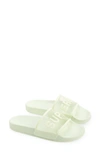 Superga 1908 Clear Identity Slide Sandal In Primrose Green