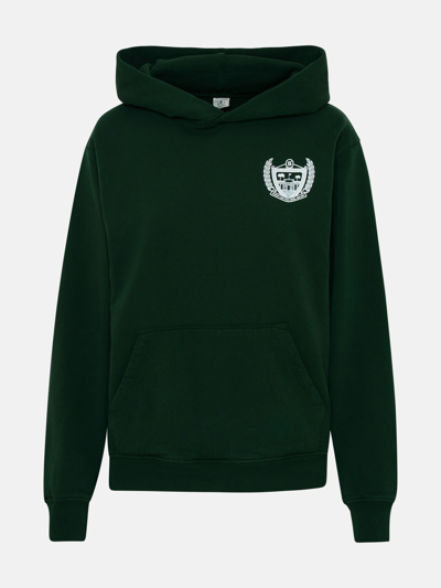 Sporty And Rich Sporty & Rich Cotton Beverly Hills Sweatshirt In Forest Green