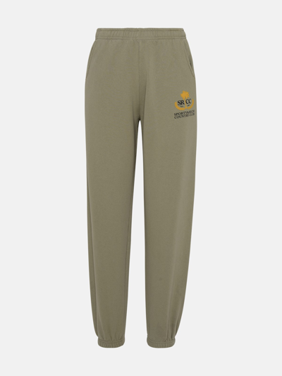 Sporty And Rich Cotton Sporty Pants In Grey