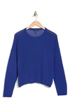 Eileen Fisher Crewneck Boxy Top In Midnight