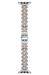The Posh Tech Rainey Two-tone Stainless Steel Skinny Apple Watch® Bracelet Watchband In Silver/ Rose Gold