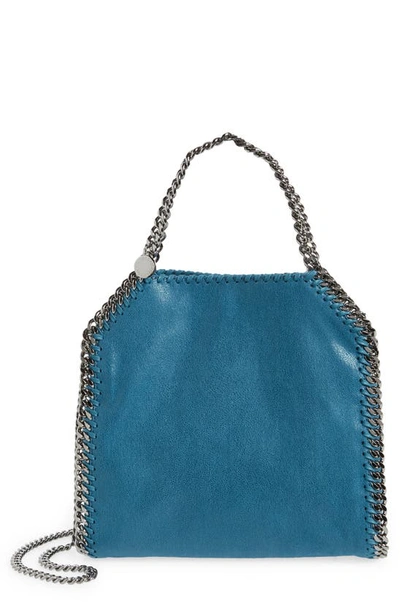 Stella Mccartney Mini Falabella Faux Leather Tote In Peacock