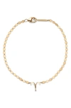 Lana Jewelry Solo Diamond Zodiac Bracelet In Yellow/ Aries
